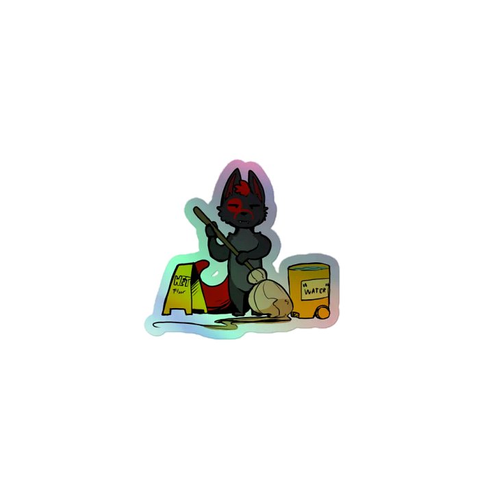 Janitor Fury Holographic Sticker product image (1)