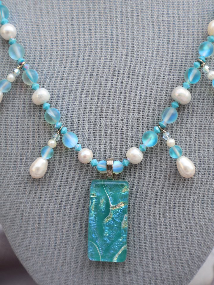 Ocean Wave Mermaid Necklace product image (2)