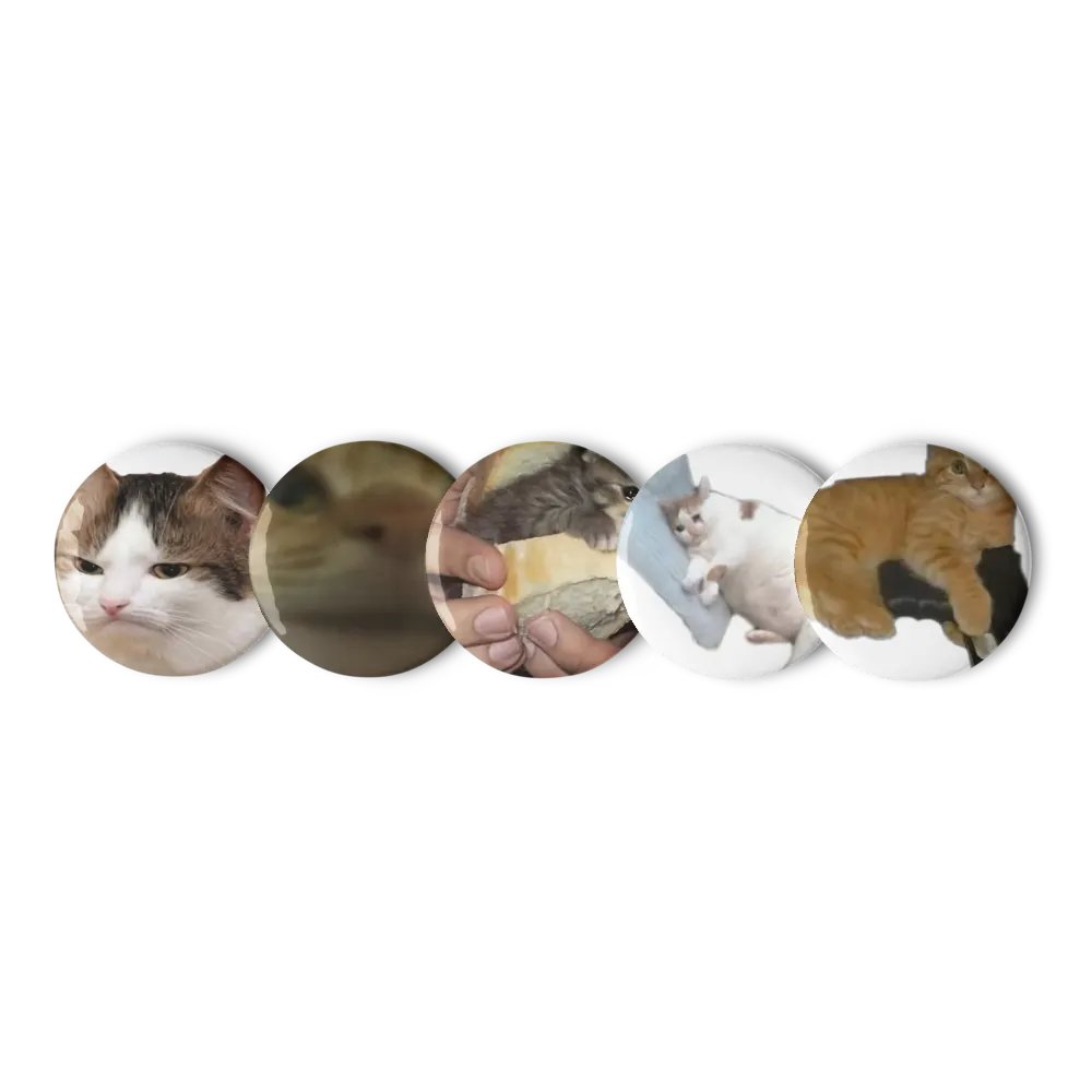 Set of Pin Buttons: Meme Cats 28 product image (3)