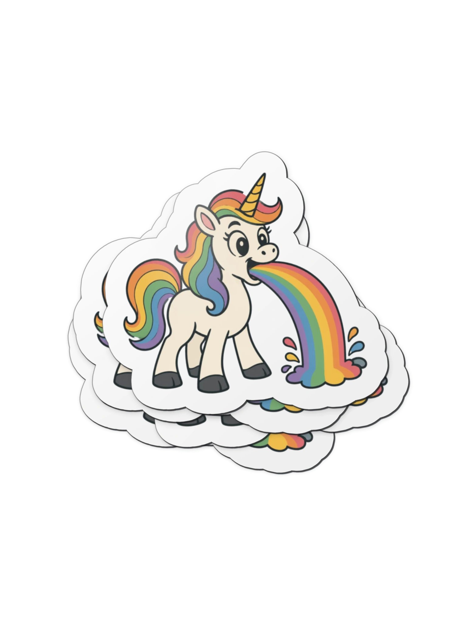 Puking Unicorn - DieCast Magnet product image (3)