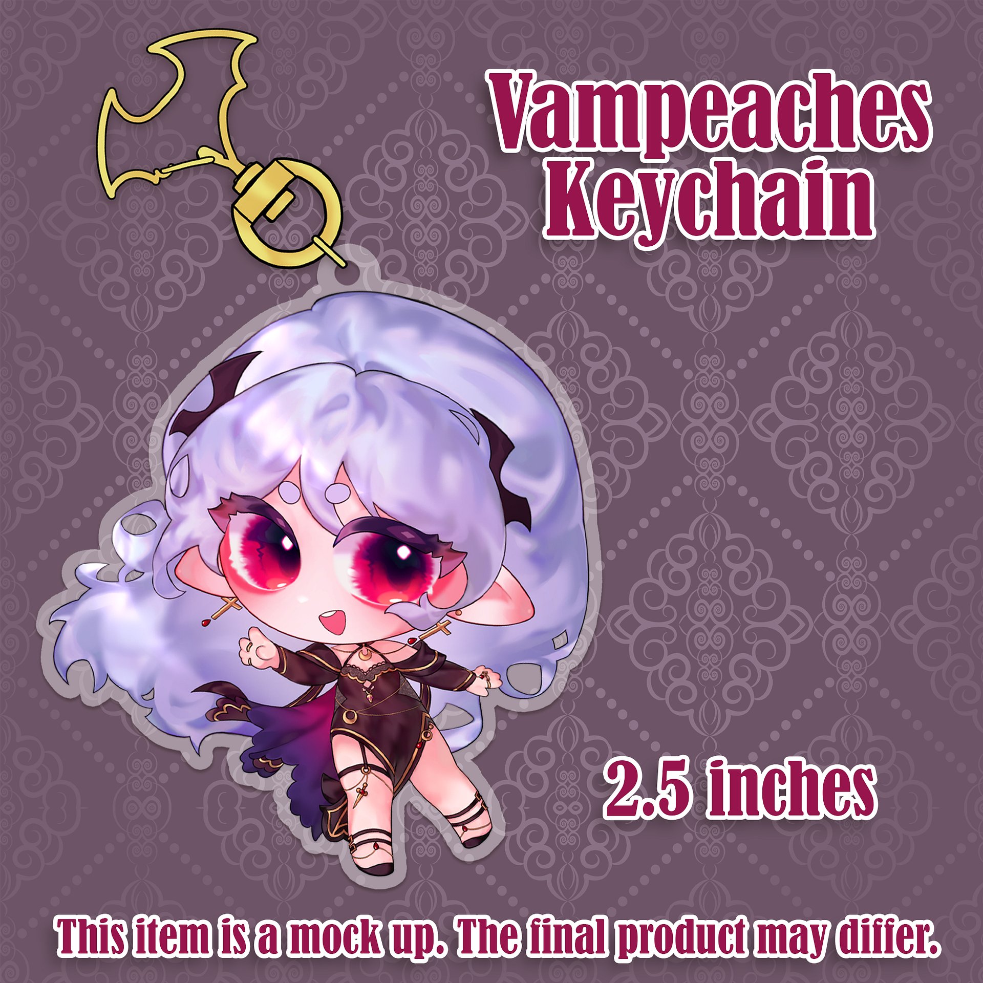 Vampeaches Birthday Keychain product image (2)