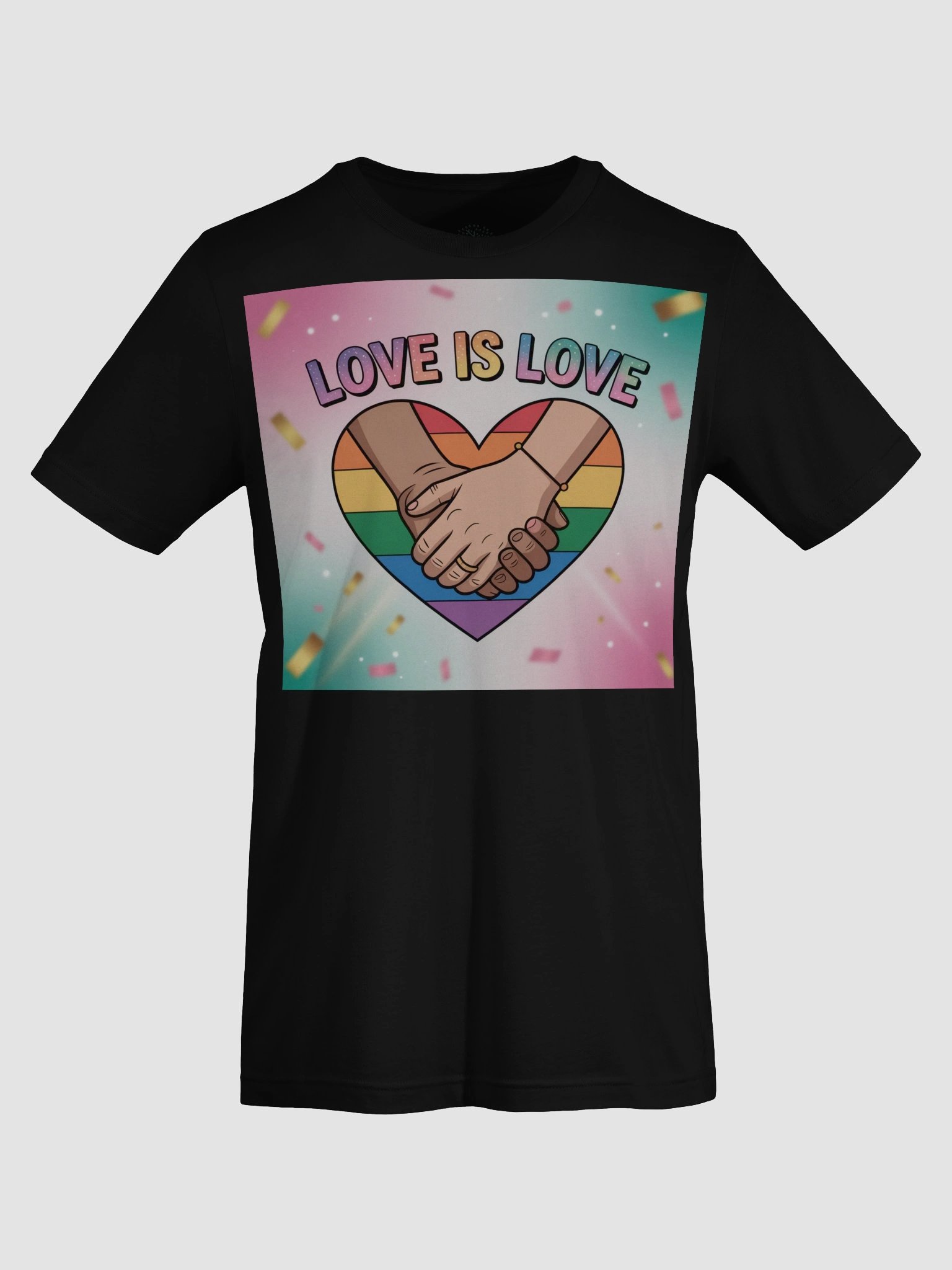 Unisex 'Love Is Love' Rainbow Heart Pride T-Shirt product image (69)