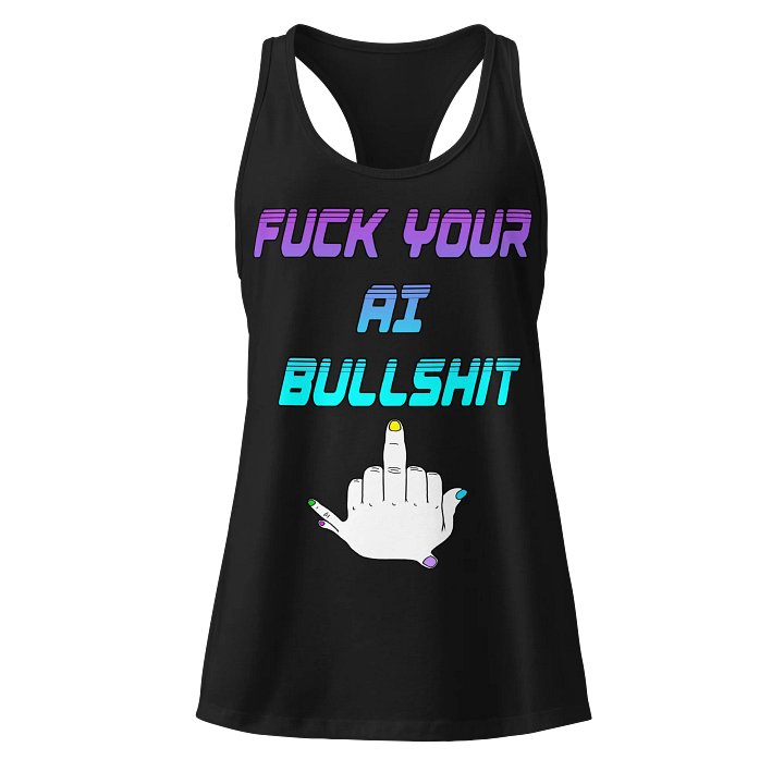 AI Bullshit Tank Top W product image (1)