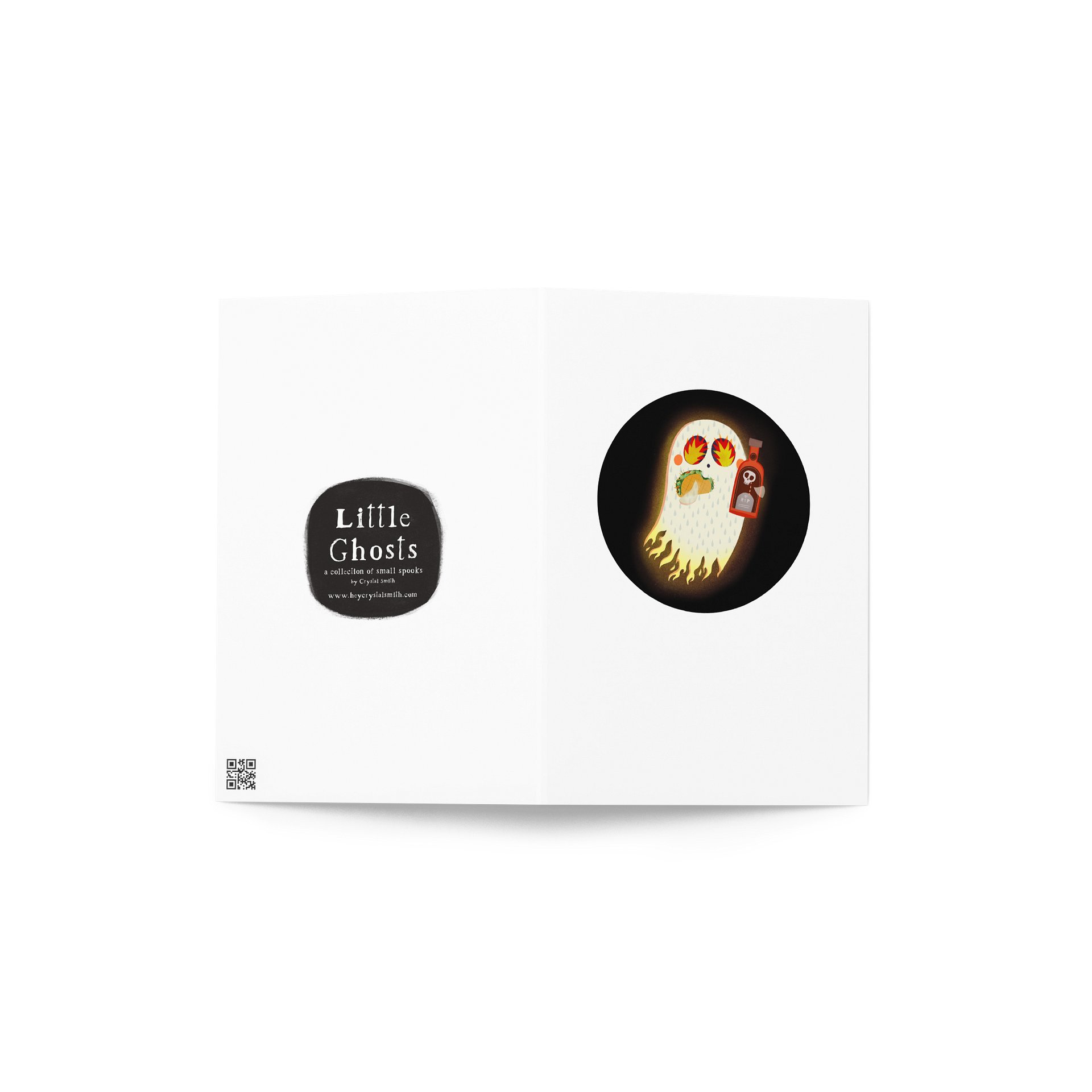 Little Ghost Hot Sauce - Greeting Card product image (4)