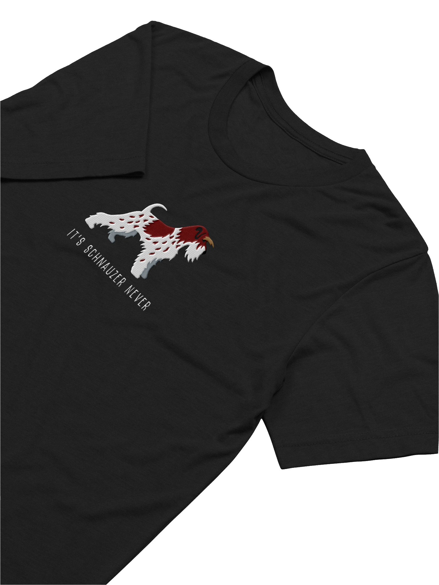 It's Schnauzer Never T-Shirt(Embroidered) of a Miniature Schnauzer(Parti, Liver & White) product image (31)