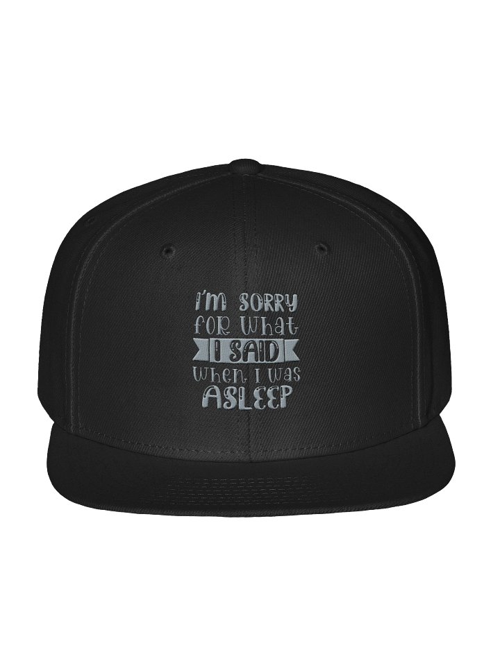I Was Sleeping Logo Wool Blend Snapback product image (4)