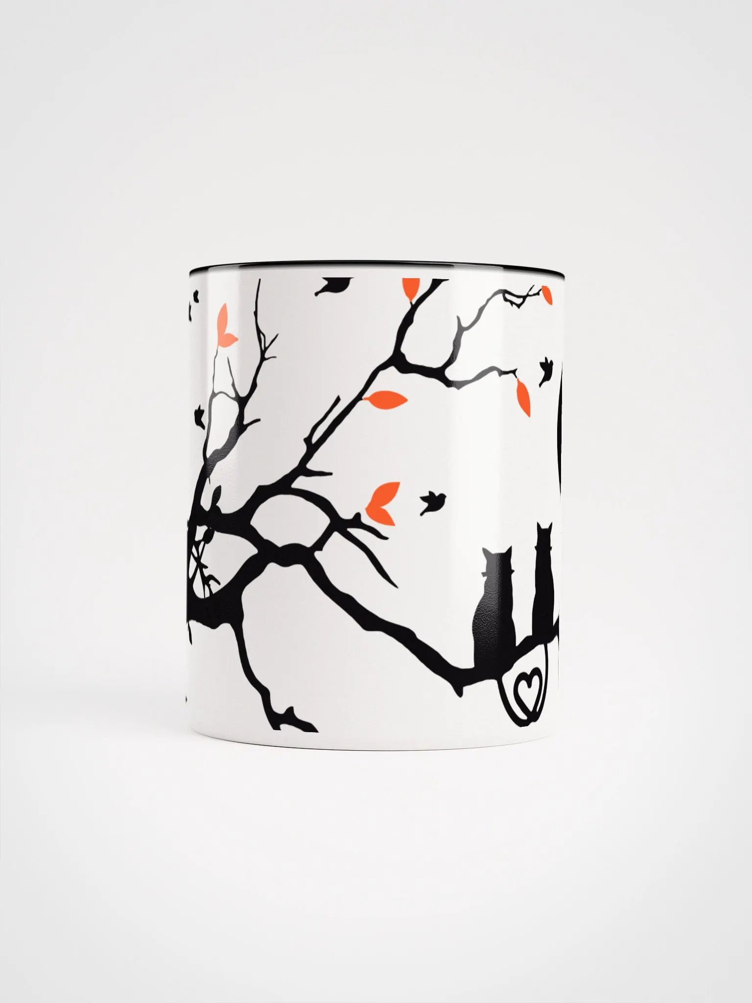 Whimsical Tree Branch Ceramic Mug with Color Inside product image (15)