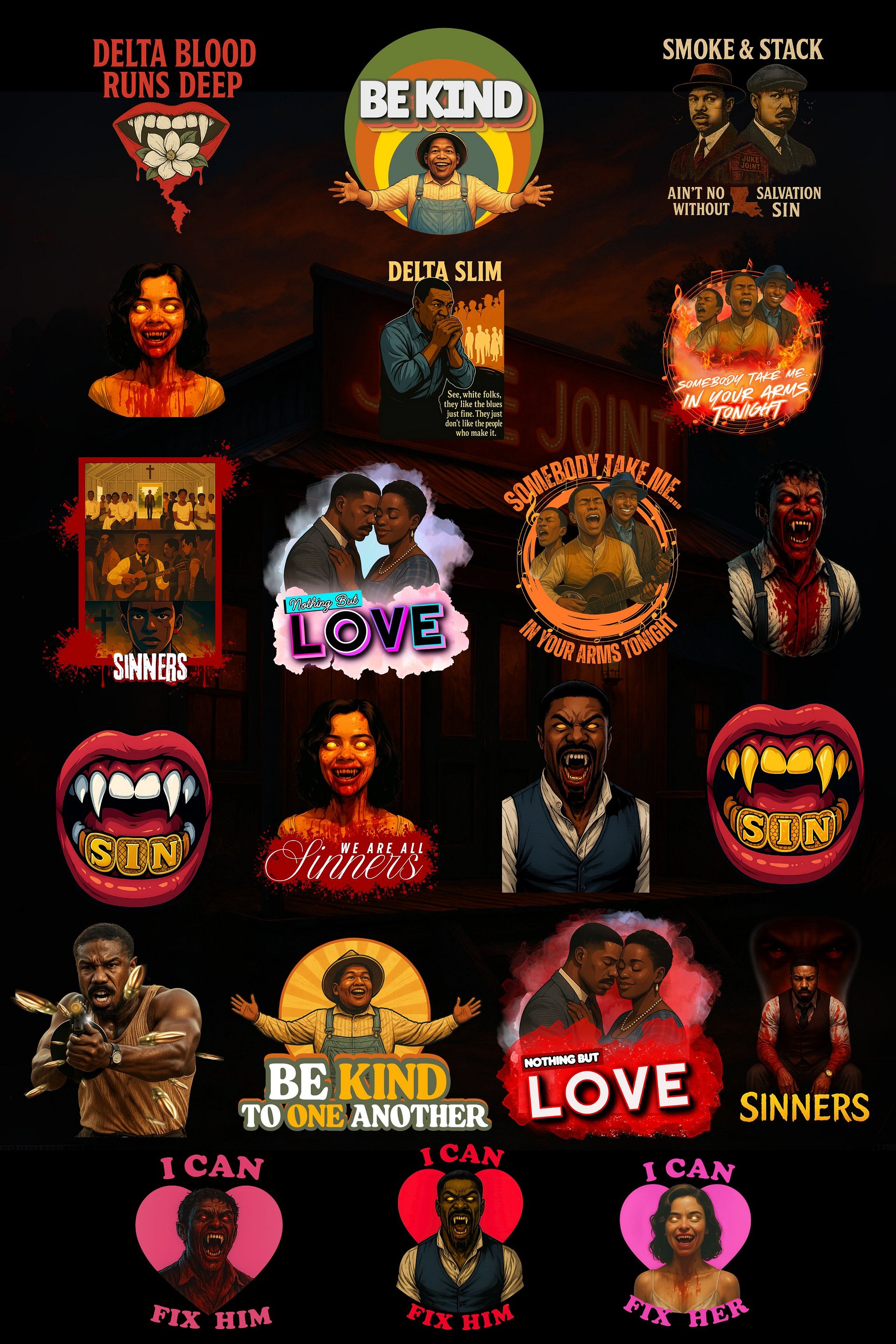 THE SINNERS-INSPIRED PNG BUNDLE (BASIC) product image (3)