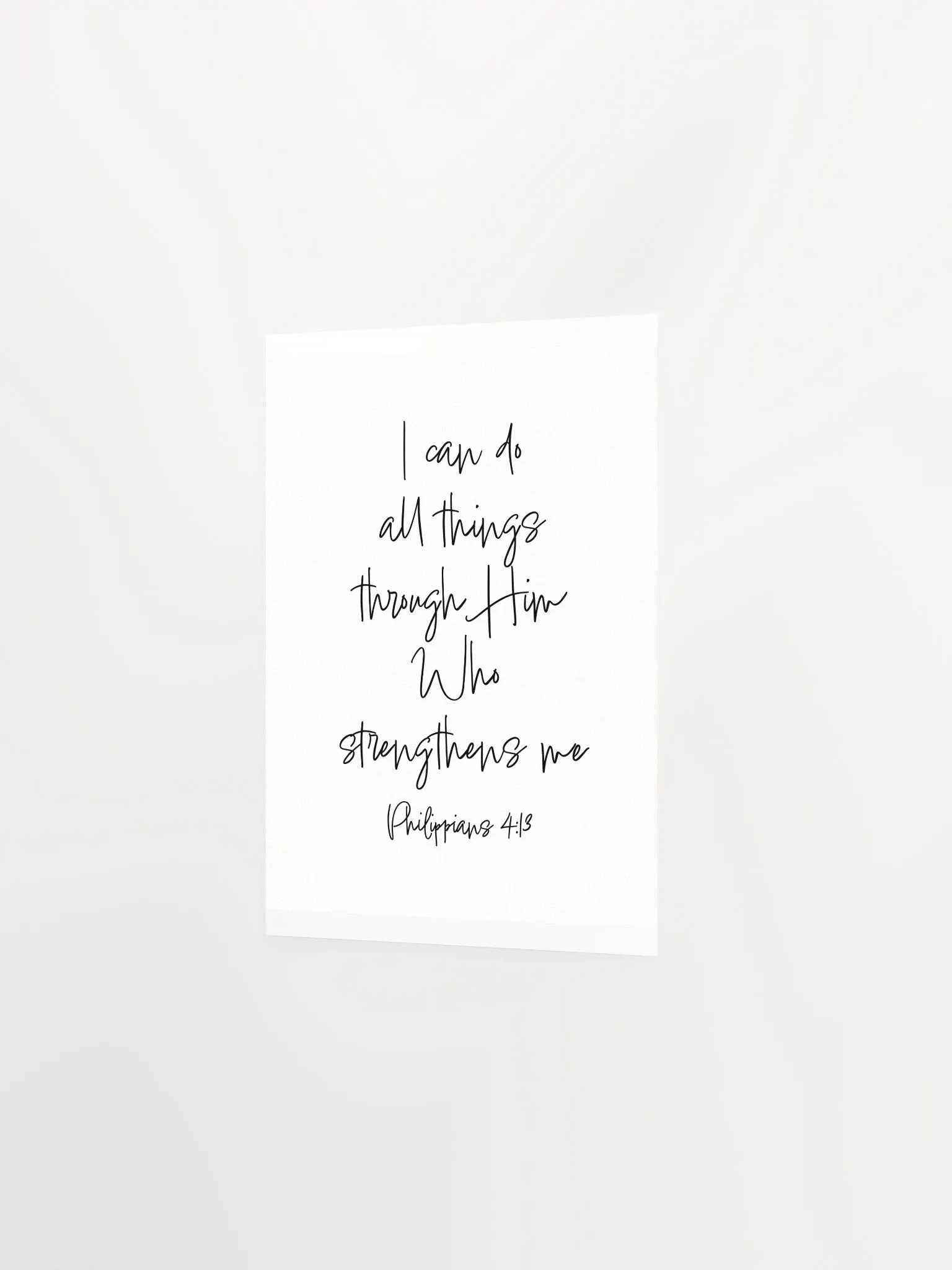 I Can Do All Things Through Him - Print product image (2)
