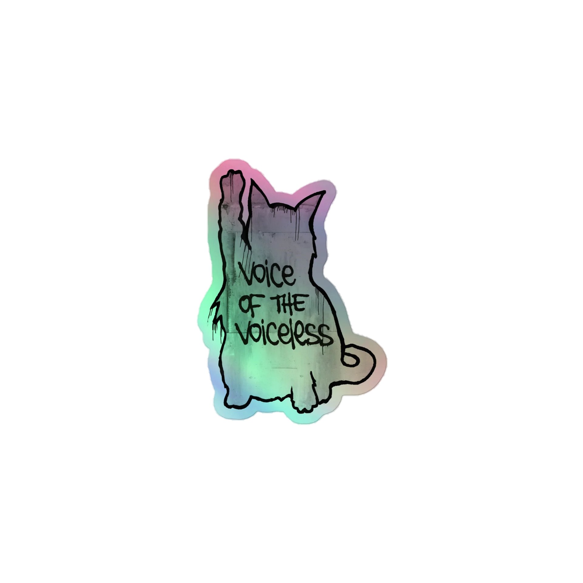Voice of The Voiceless Holo Sticker product image (1)