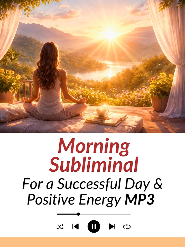Morning Subliminal Affirmations For a Successful Day & Positive Energy | MP3 Download product image (1)