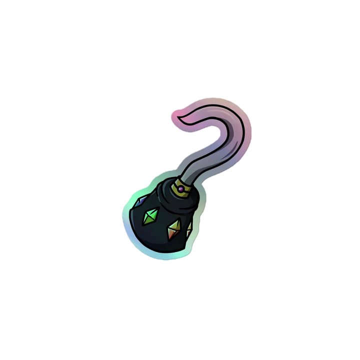 A Holo Pirate Hook Sticker product image (1)