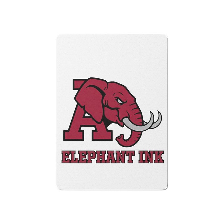 ELEPHANT INK Maroon Elephant Poker Deck product image (1)
