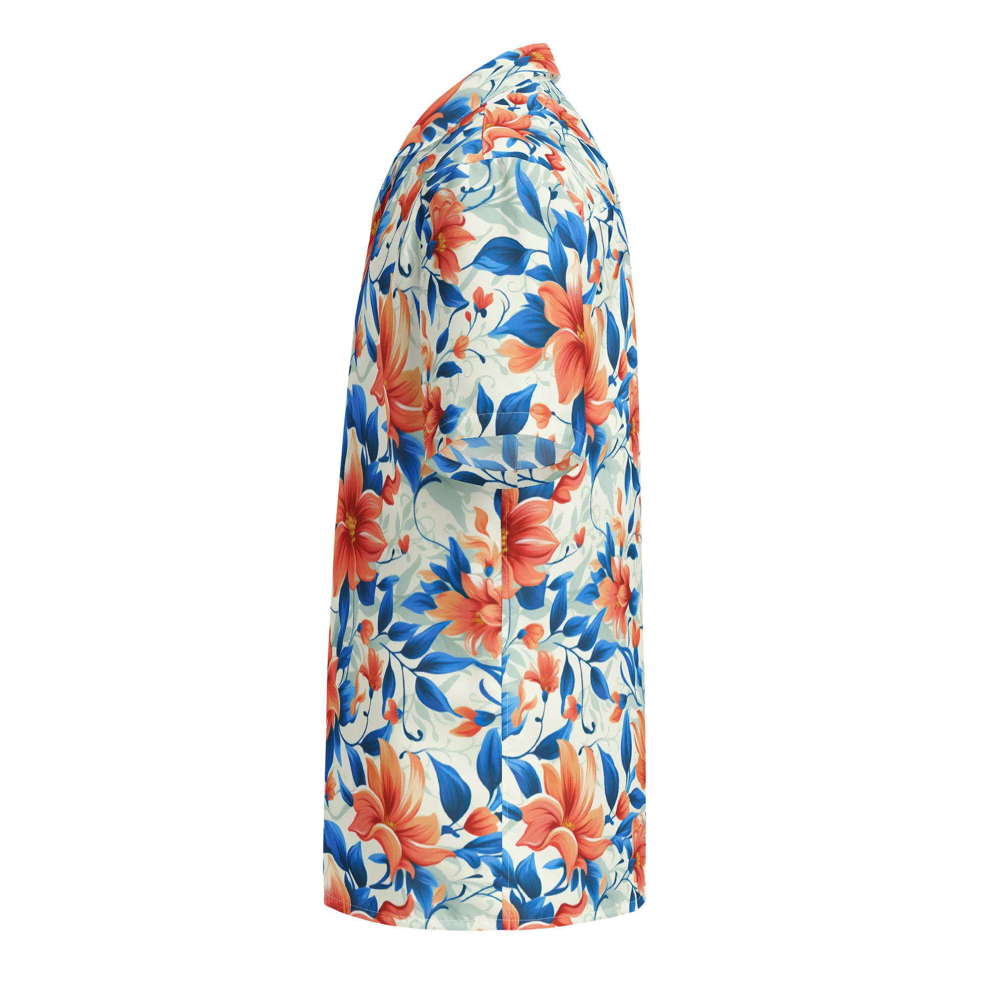 Coral Bloom Hawaiian Shirt product image (3)