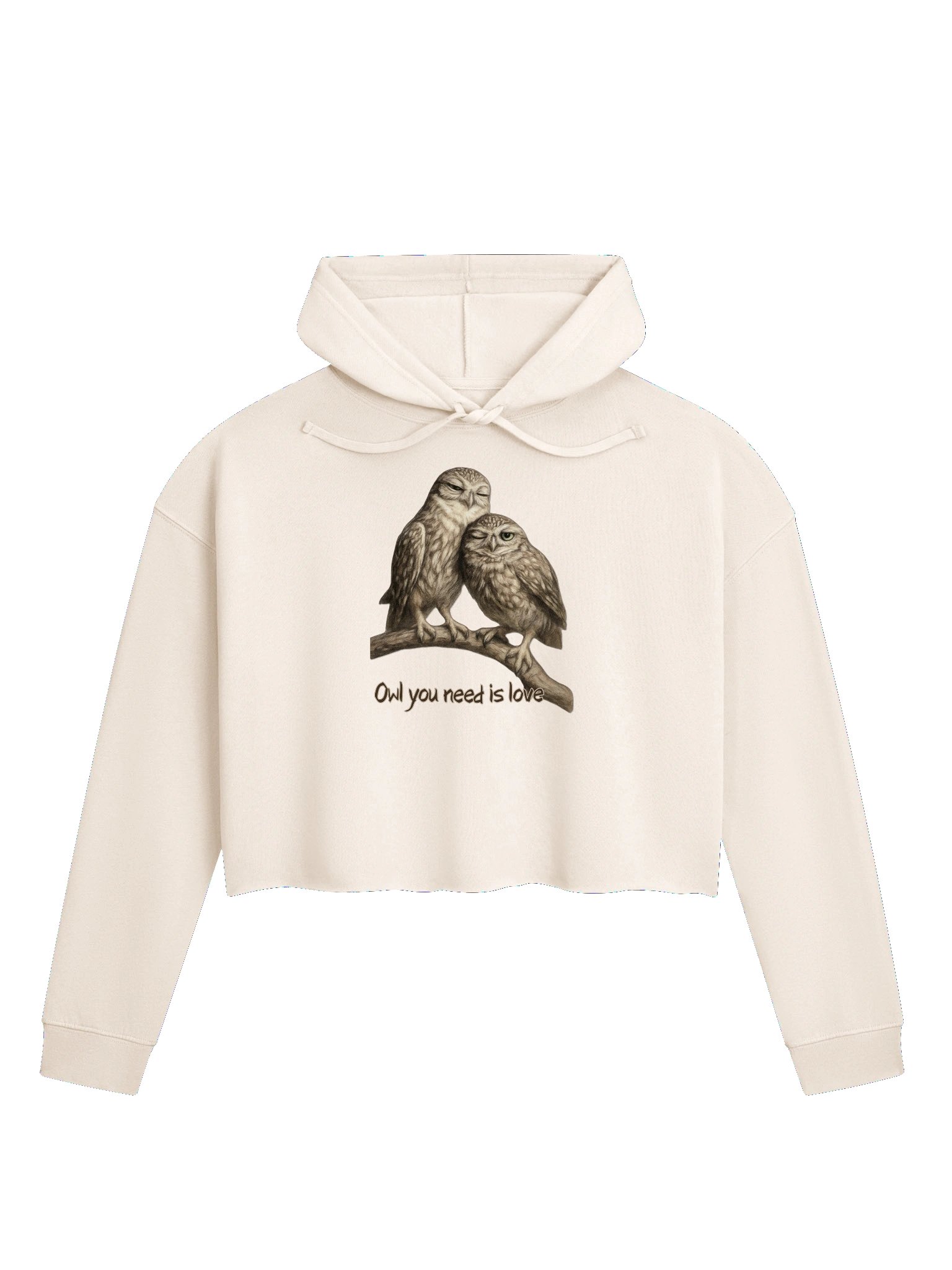 Owl Love Cropped Hoodie product image (17)