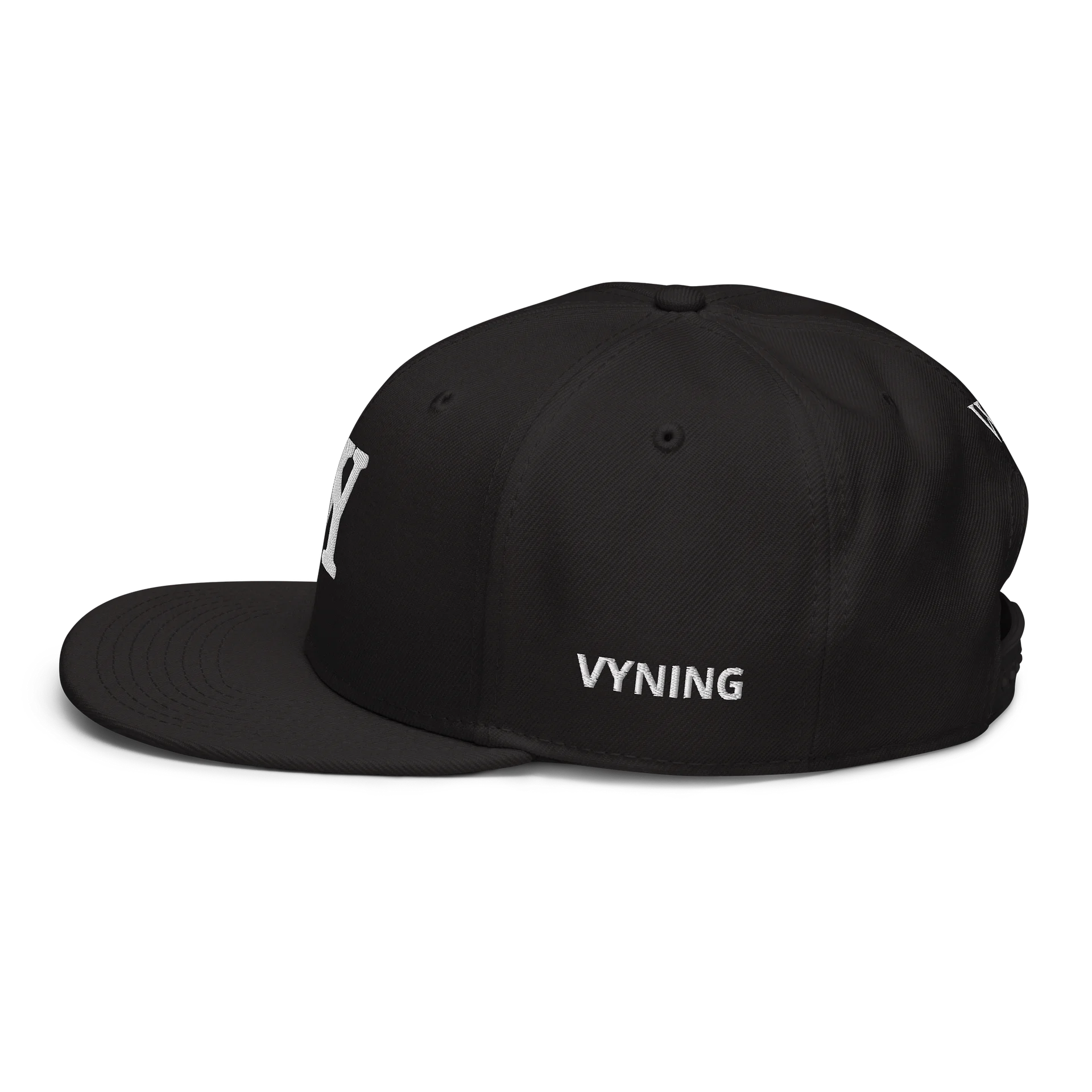 VY monogram Wool Blend Snapback BLACK product image (3)