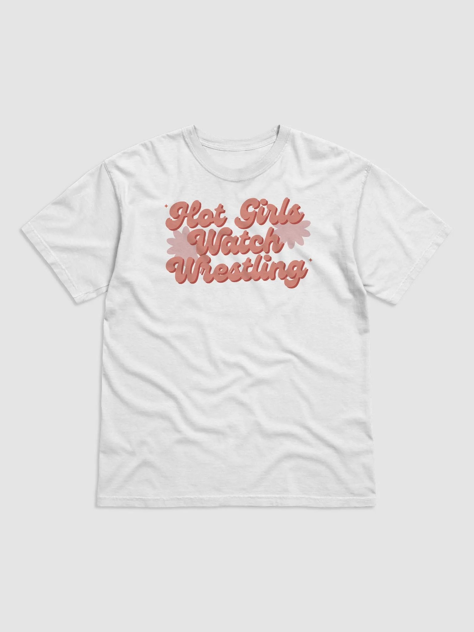 Hot Girls Watch Wrestling Short Sleeved T-Shirt product image (1)