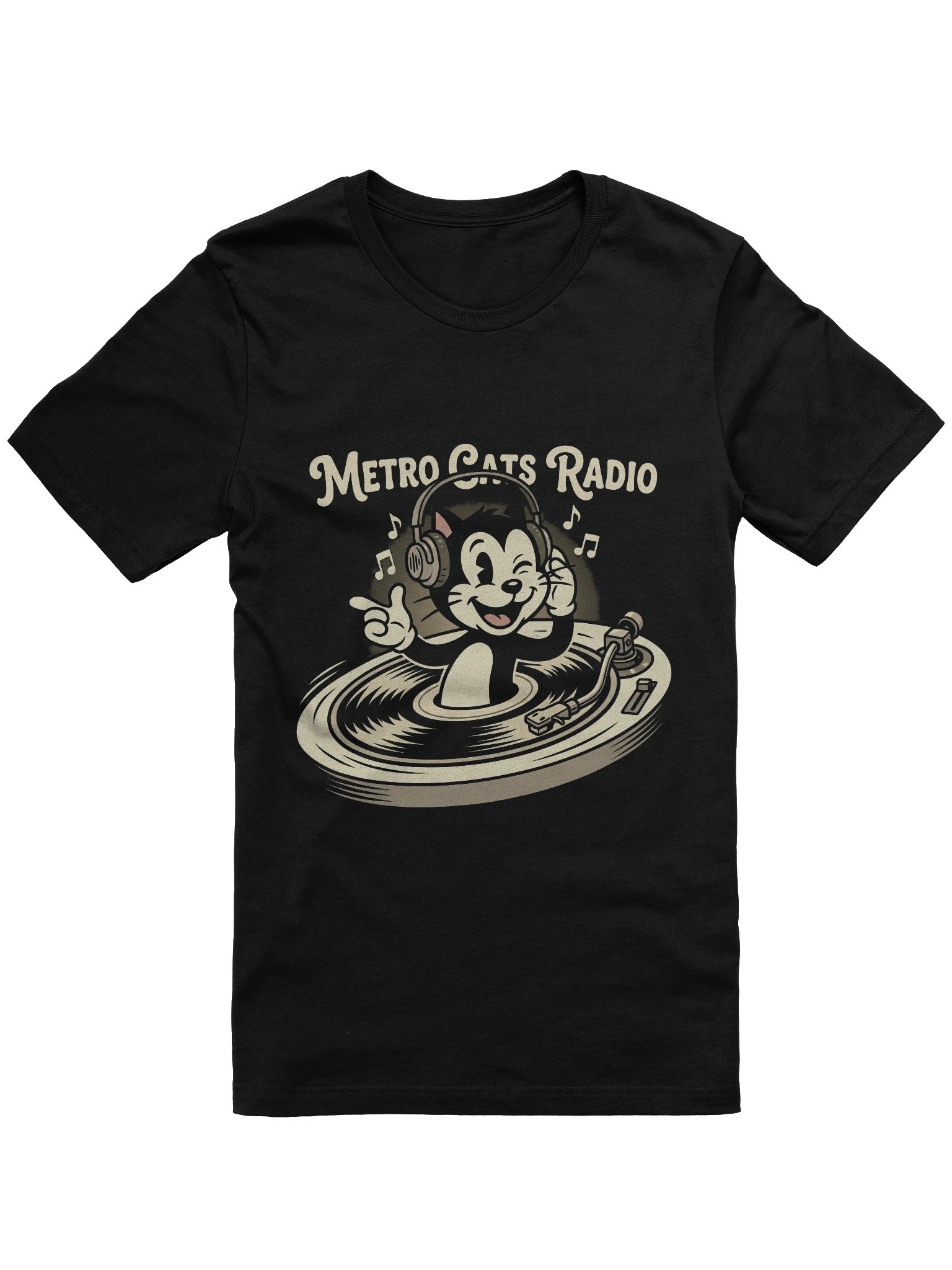 Metro Cats Radio Supersoft T-Shirt: Purr-fect Music Style product image (1)