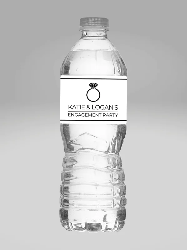 Wedding / Engagement Party Water Bottle Wrappers product image (7)