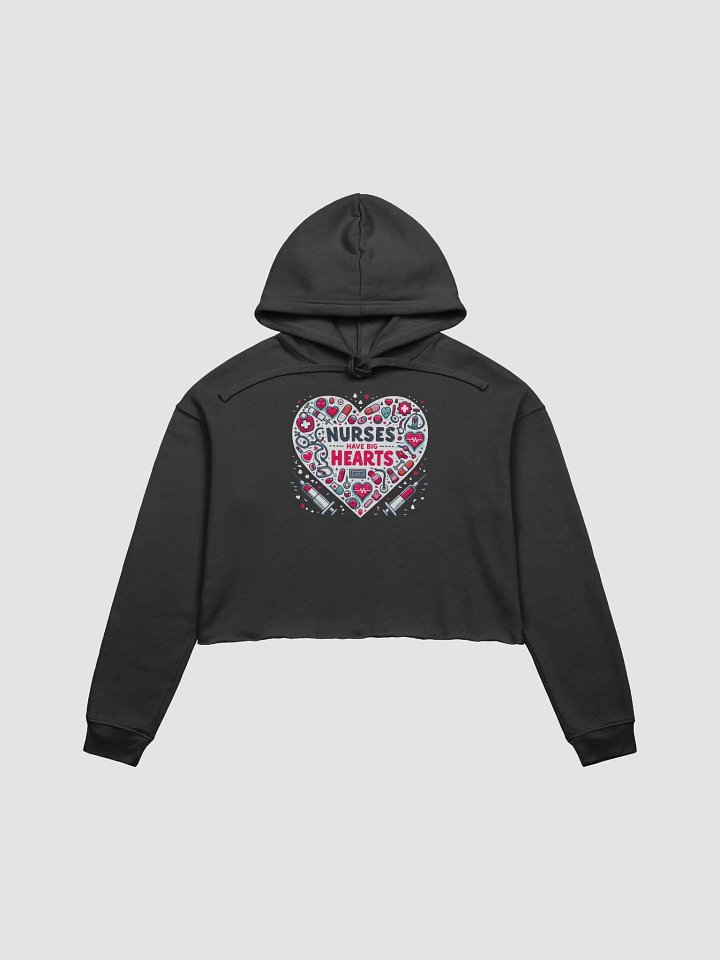 Big Heart Nurses - Medical Icons Crop Hoodie product image (3)