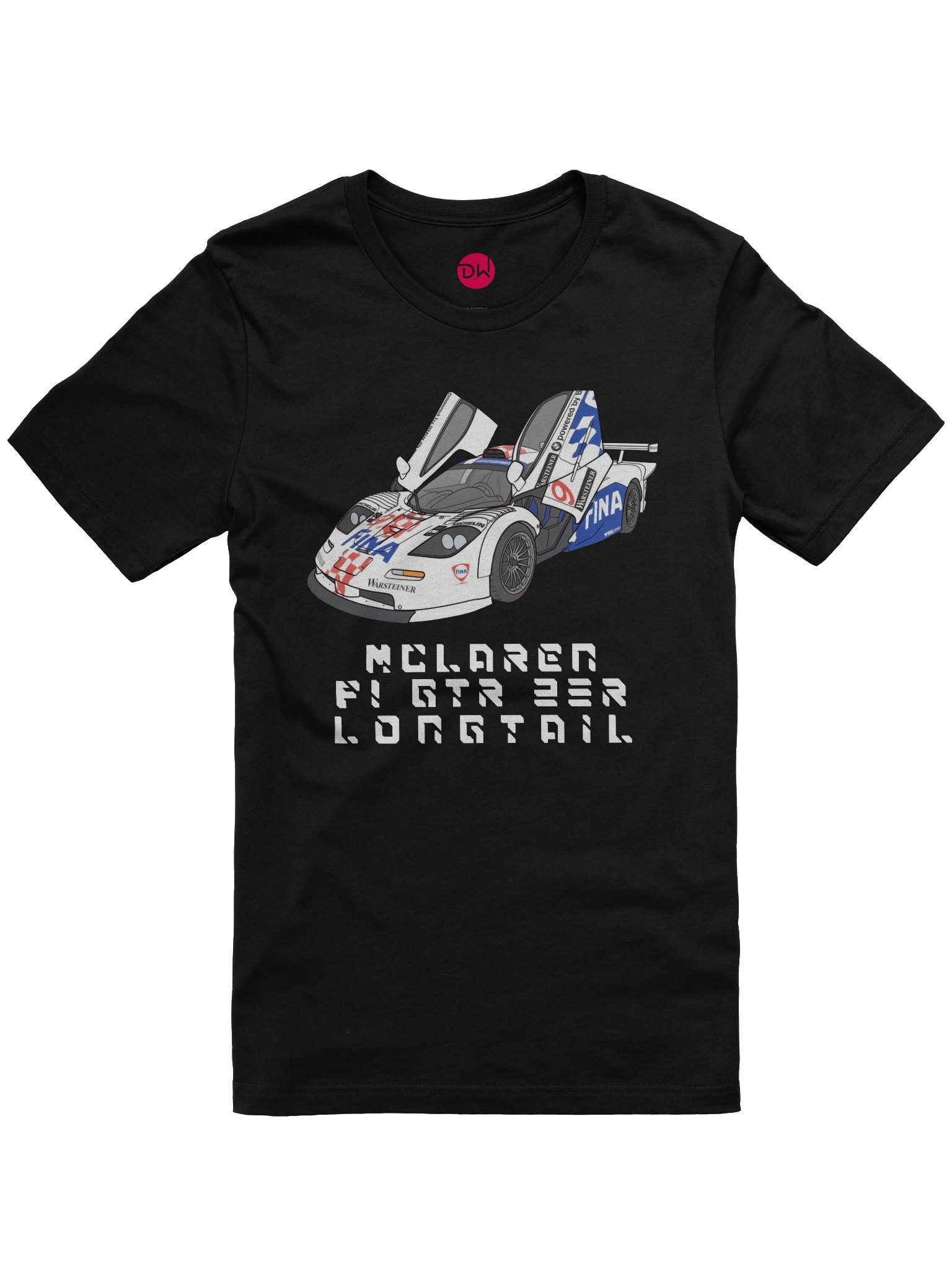 McLaren F1 GTR Longtail Chassis 23R Shirt (Retro, Sketch, Silhouette) product image (1)