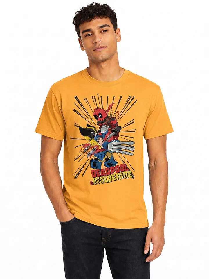 The Merc with a Mouth and the angry X-men Lego-Style Clash T-Shirt" product image (1)