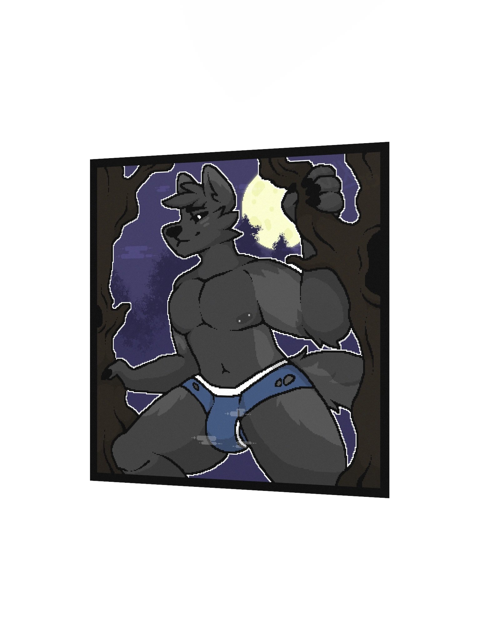 "On The Prowl" Pixel Print Poster product image (5)