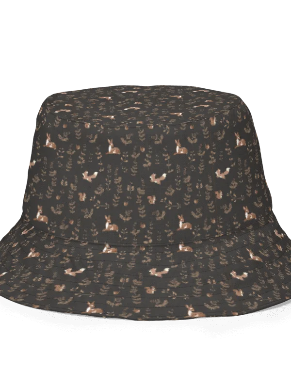 Forest Fox Wonderland Pattern Reversible Wonderland Bucket Hat product image (7)