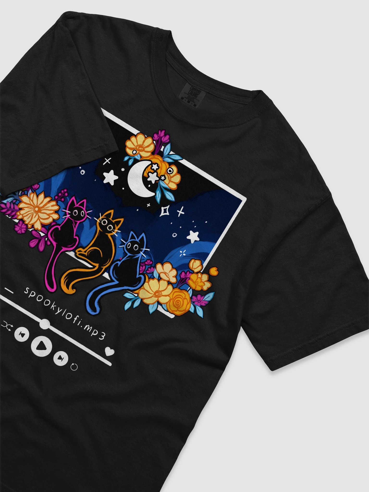 Subtle Pansexual Pride Lofi Cat Tee product image (3)