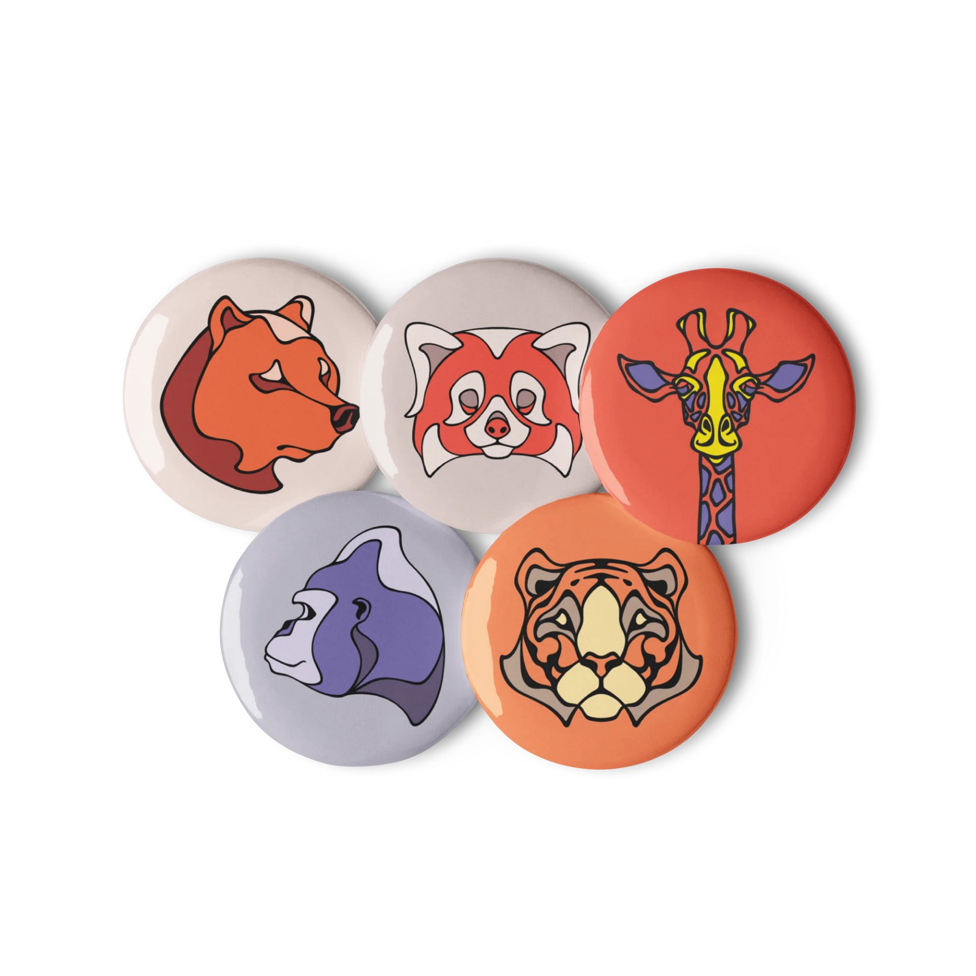 Critter Crew - Set of 5 Pin Buttons product image (2)