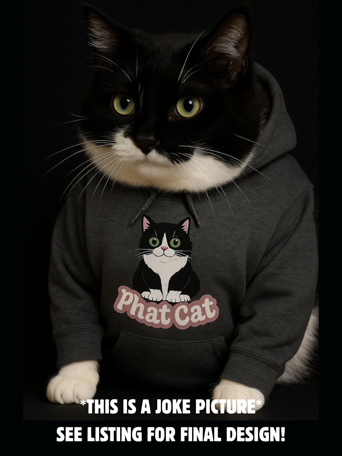 Phat Cat Hoodie (Pink) product image (2)