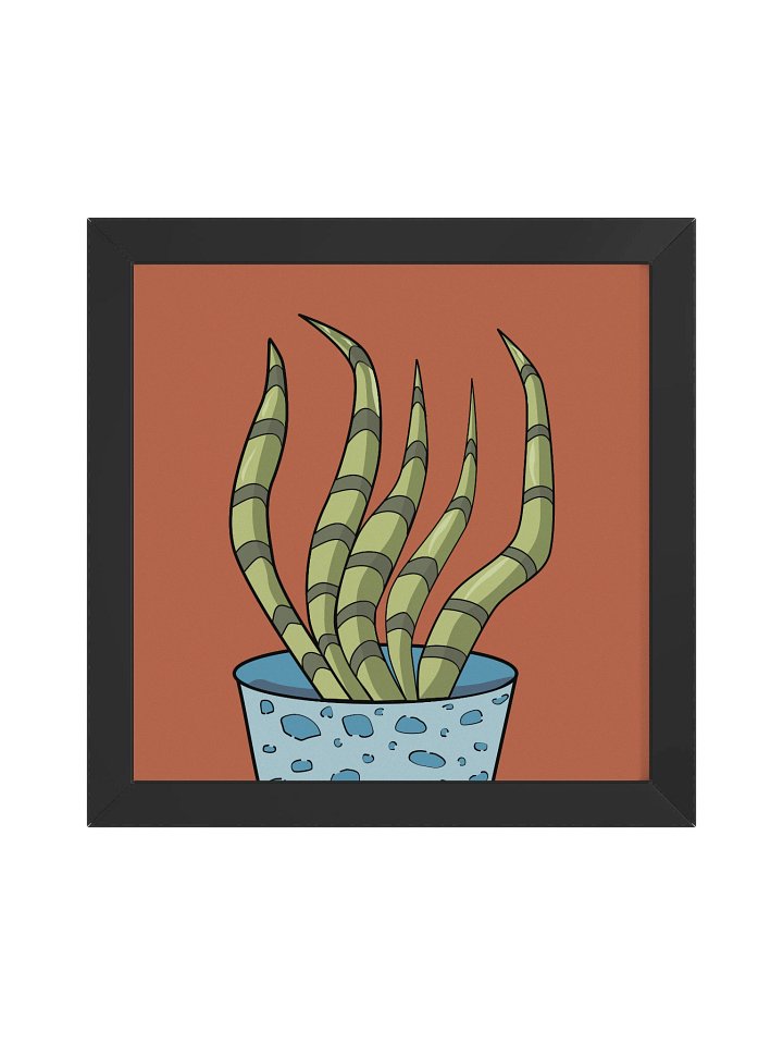 The Snake Design - Dancing Succulent Framed Wall Art product image (1)