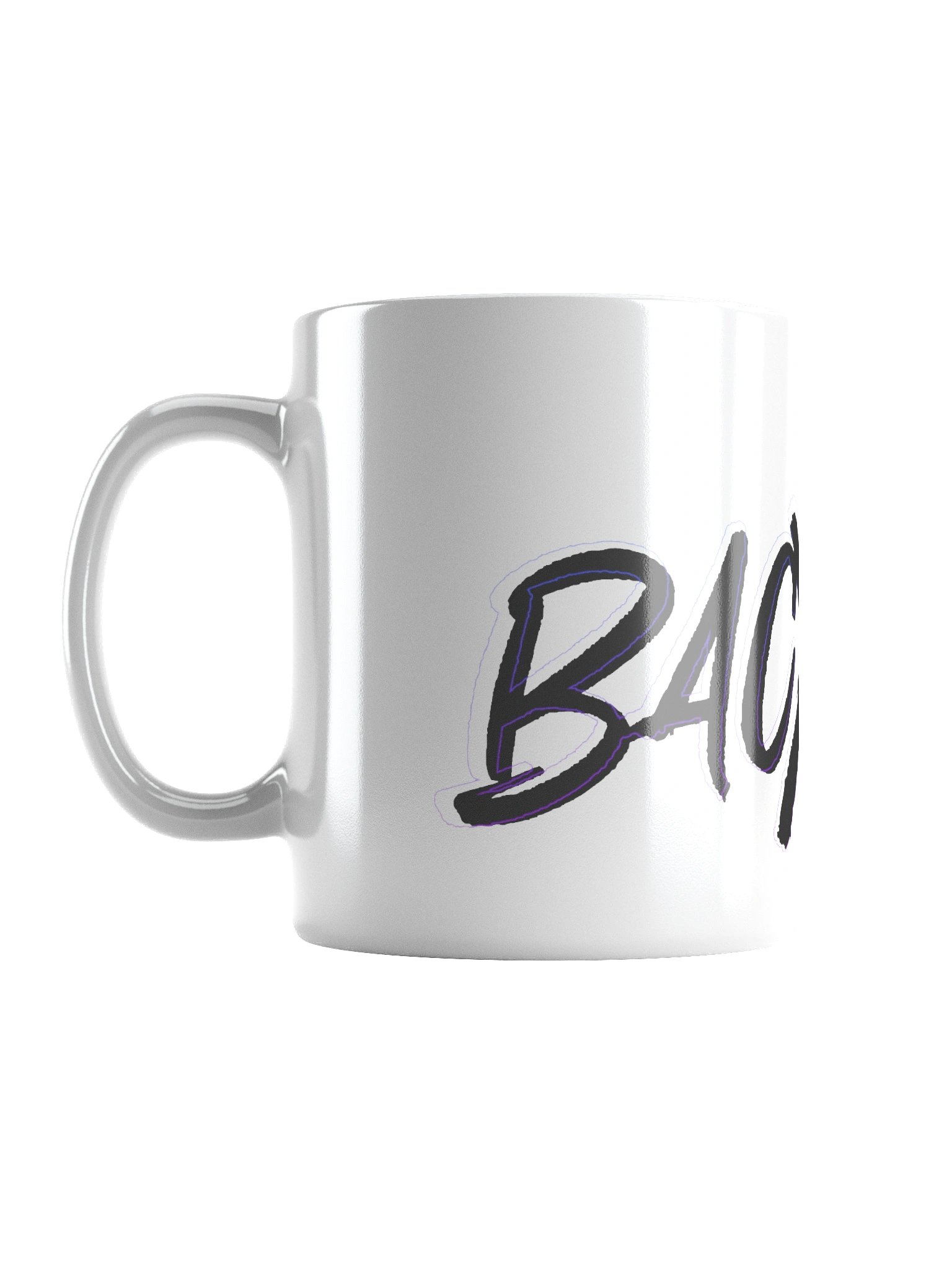 BACXNZ Grey Logo White Mug product image (3)