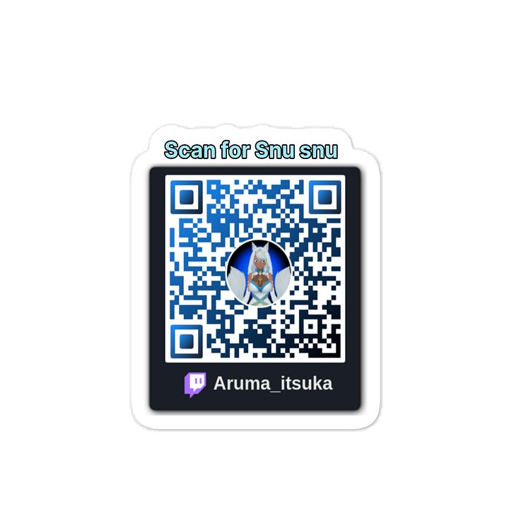 Anime Character QR Code Vinyl Decal product image (1)