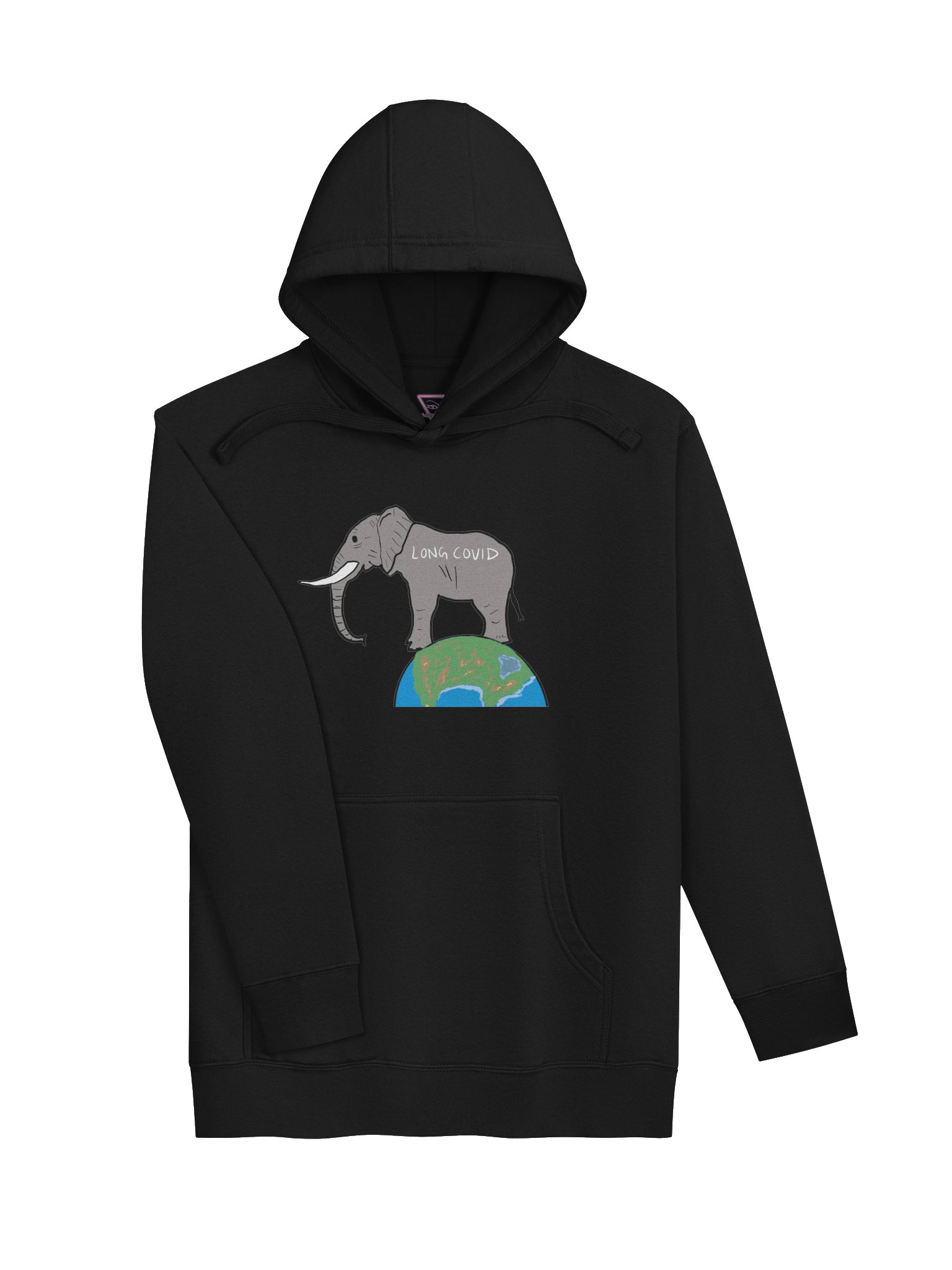 Elephant In The Room hoodie (Long Covid) product image (3)