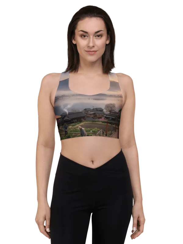 Mount Fuji Recycled Longline Sports Bra | UPF50+ Activewear product image (3)