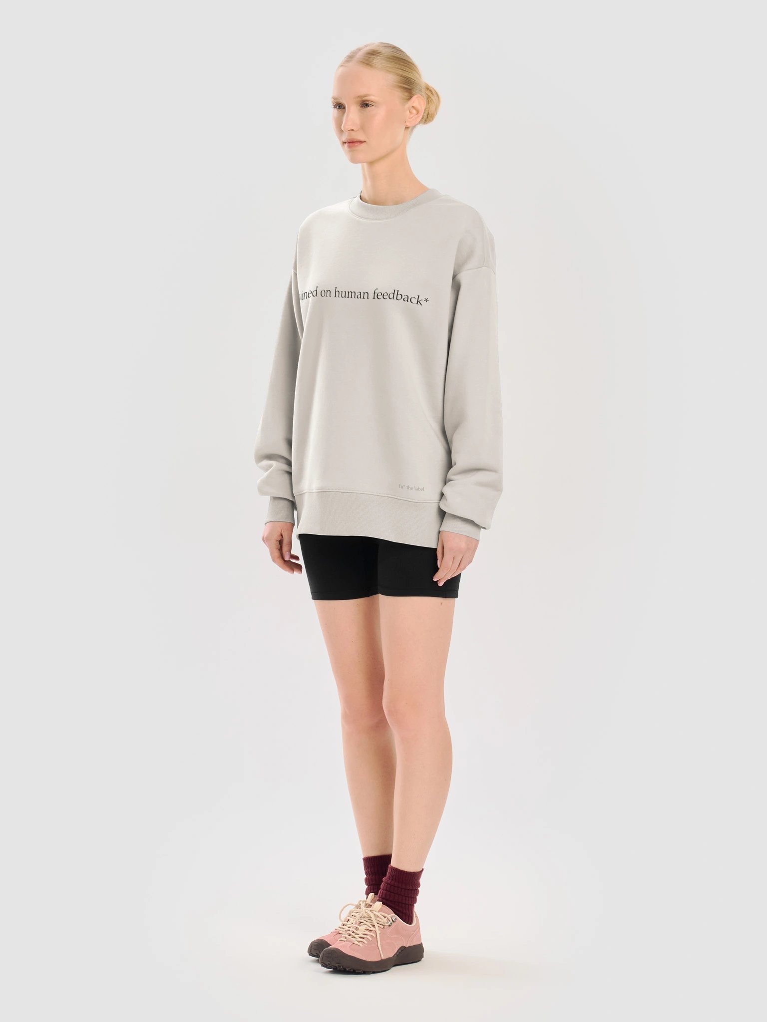 trained on human feedback* — heavy crewneck product image (11)