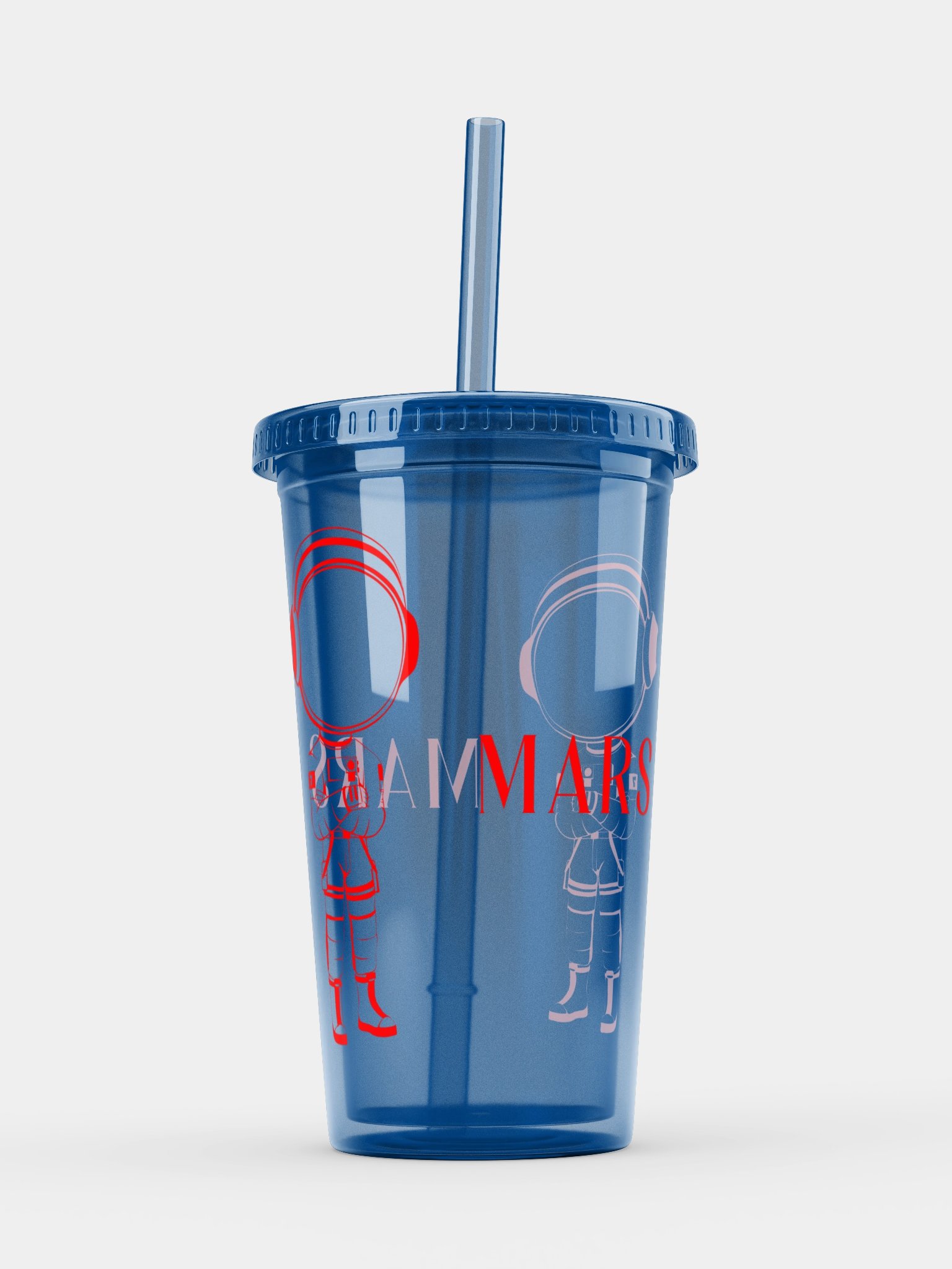 MARS Astronaut Tumbler in Blue & Clear Colors product image (12)