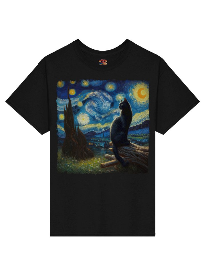 BLACK CAT STARRY NIGHT T-SHIRT product image (2)