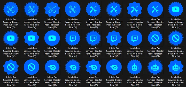 Super Huge BLUE Role Icon Pack product image (2)