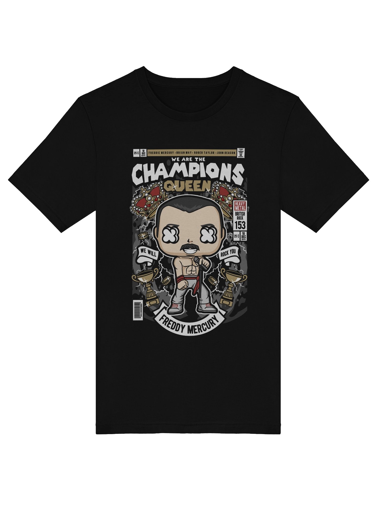 Champions Queen Heavy Metal T-Shirt product image (5)