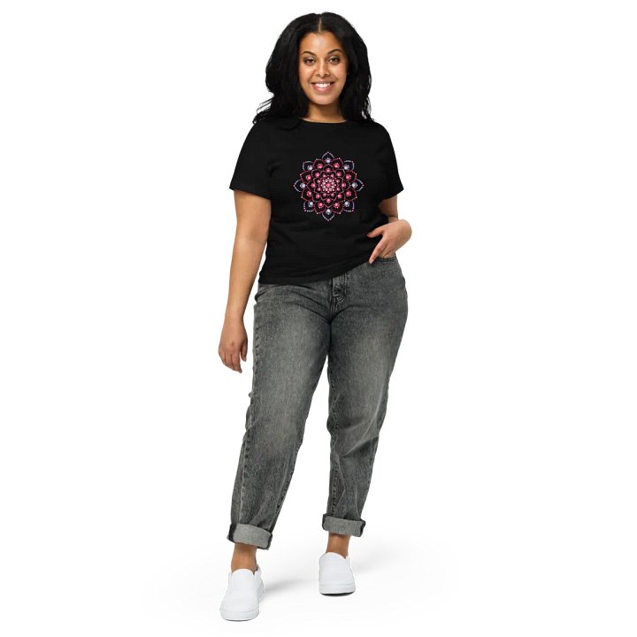 Purple and Pink Dot Mandala Women's T-Shirt product image (2)