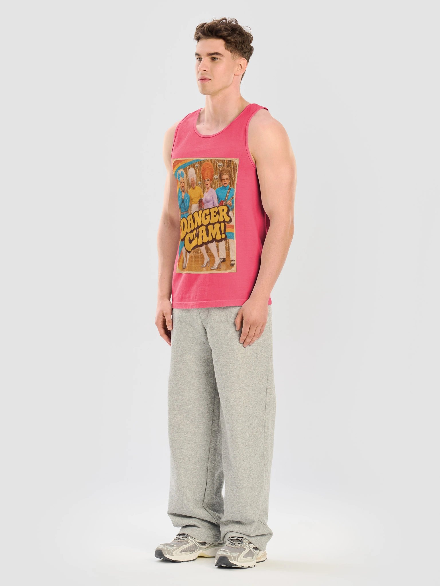 DANGER CLAM! | VINTAGE EDITION | The Official Retro Flux TV Tank | Comfort Colors Unisex Garment-Dyed product image (6)