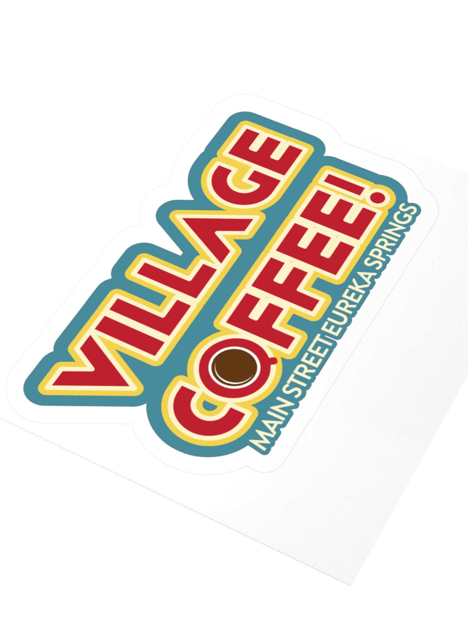 Village Coffee Kiss Cut Stickers product image (7)