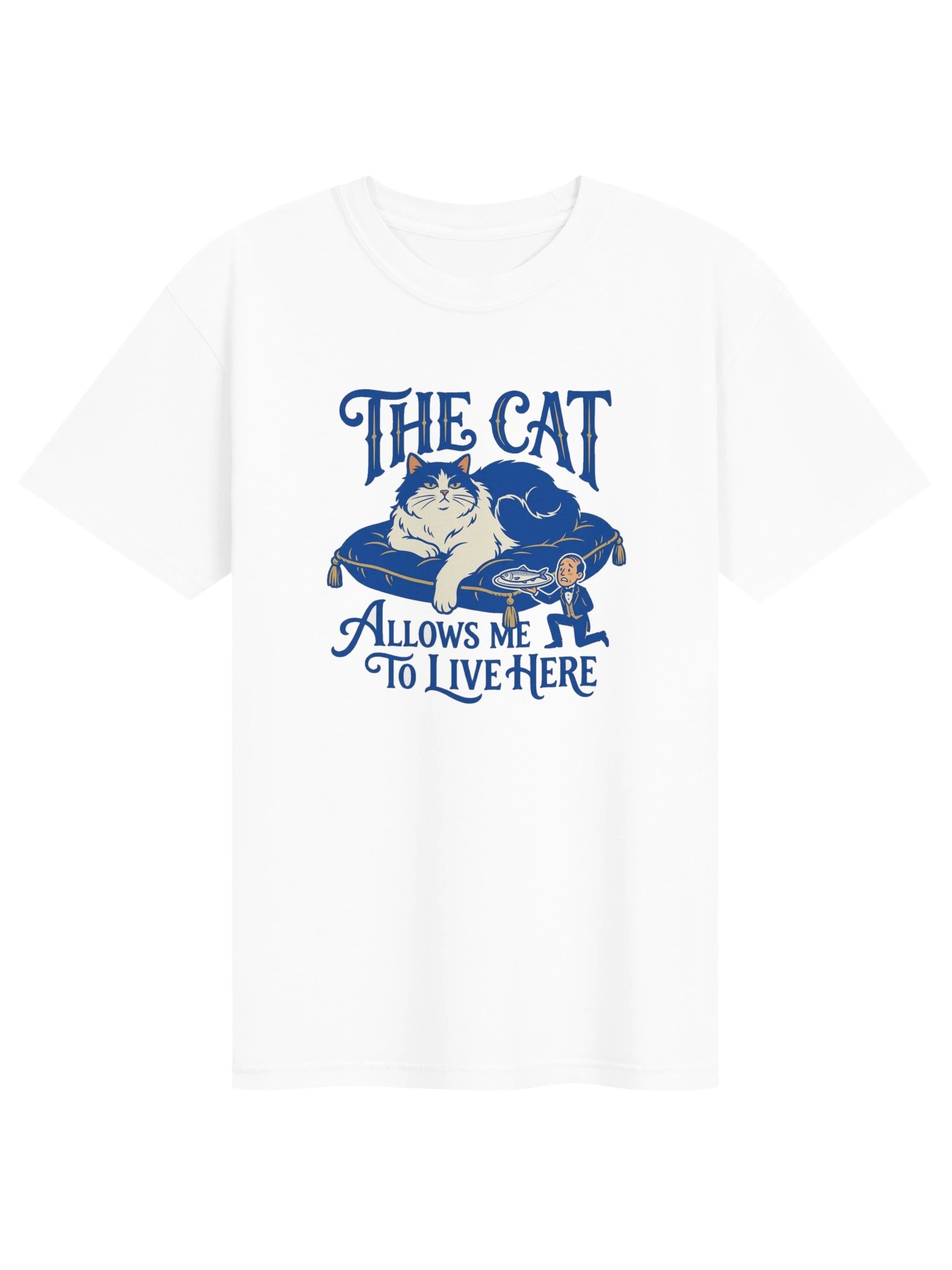 "The Cat Allows Me to Live Here" Heavyweight T-Shirt product image (1)