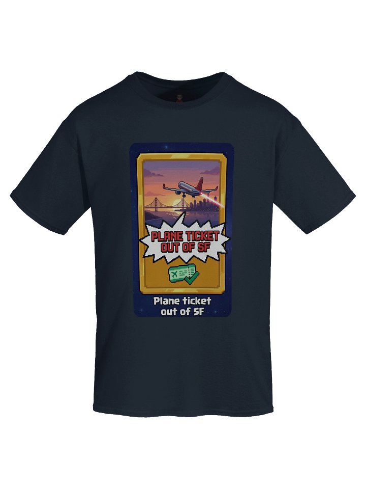 Plane Ticket Out of SF T-shirt product image (1)