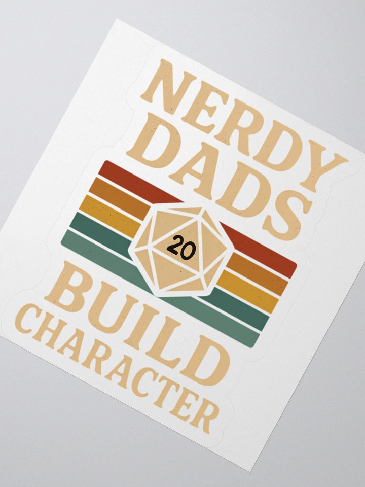 Nerdy Dads Kiss Cut Stickers product image (4)