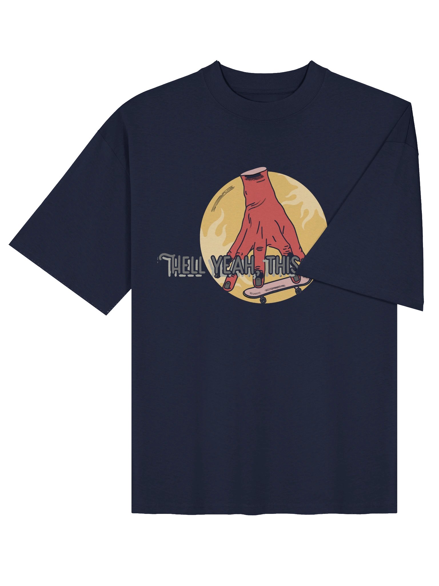 "Hell Yeah, This Is Rave!" Skater-Vibes Graphic T-Shirt product image (14)