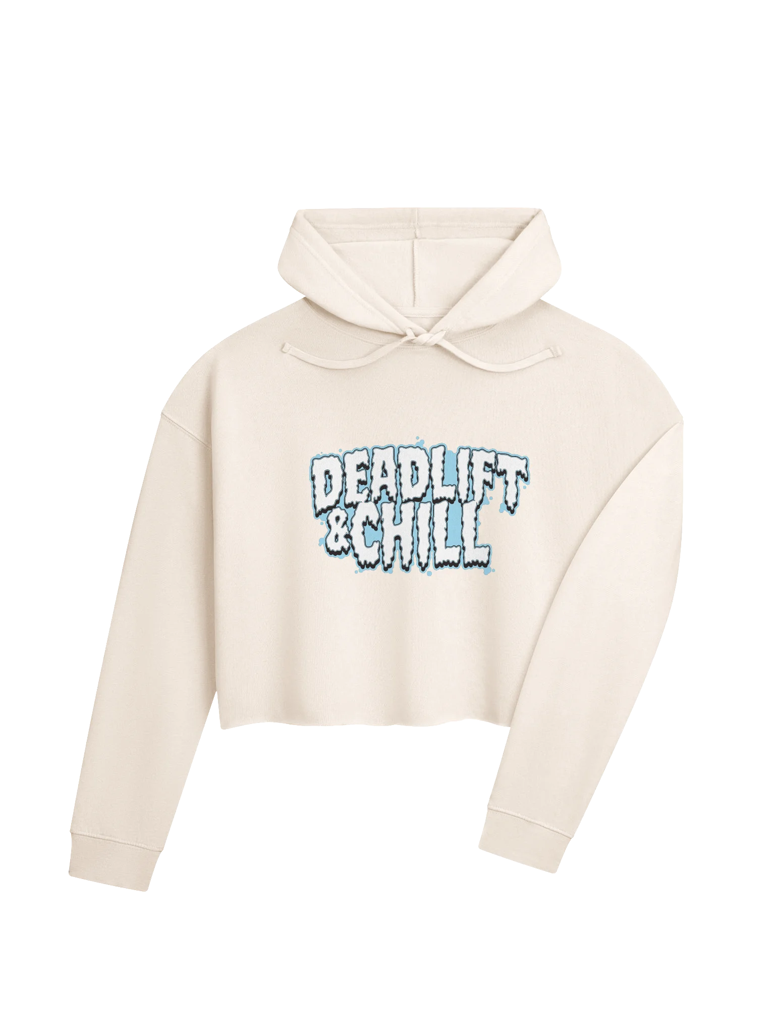 DEADLIFT & CHILL 2 CROPPED HOODIE product image (4)