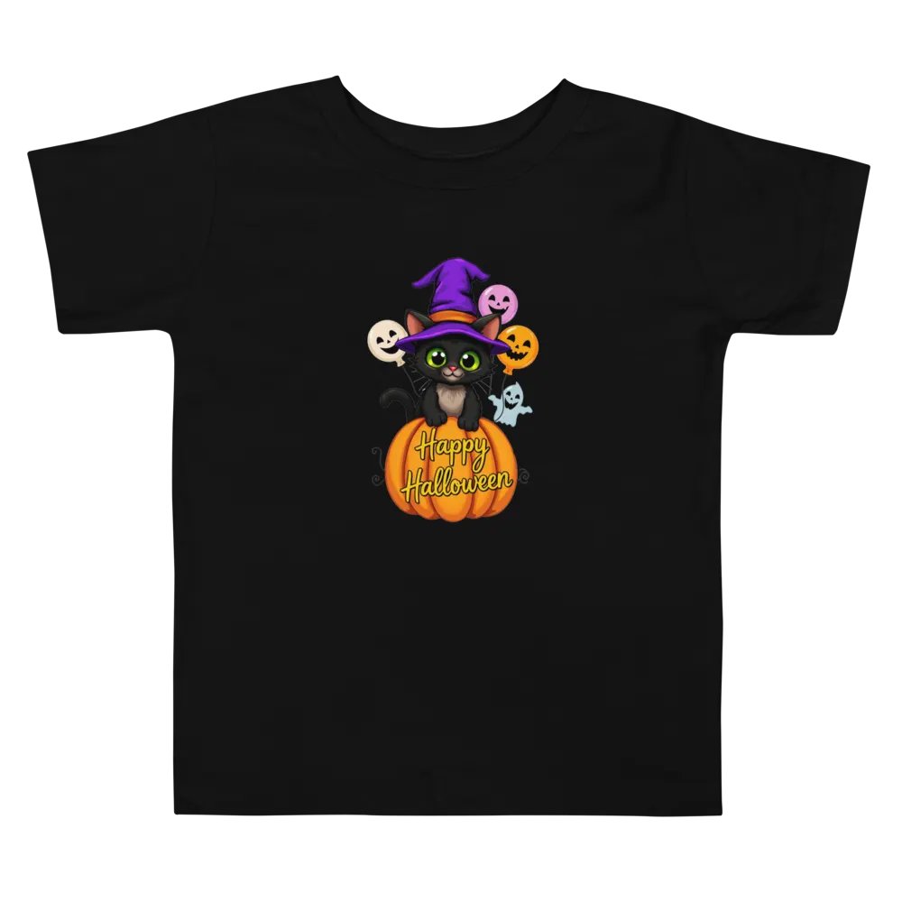 Witchy Sitting Pumpkin Cat T-shirt product image (2)